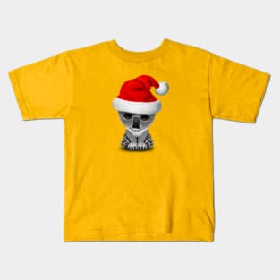 Baby Koala Wearing a Santa Hat Kids T-Shirt